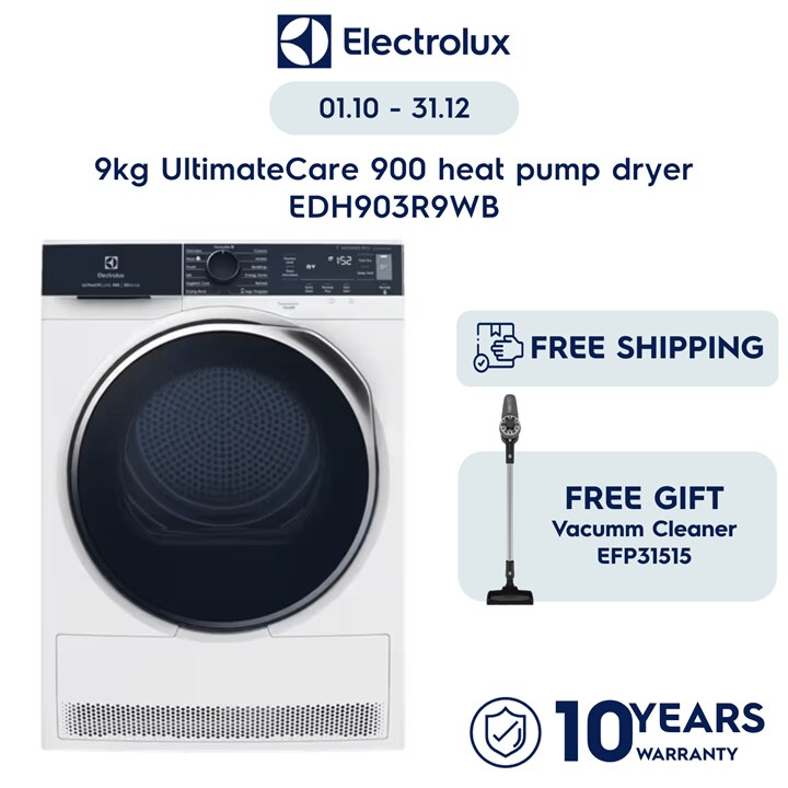 9kg UltimateCare 900 heat pump dryer